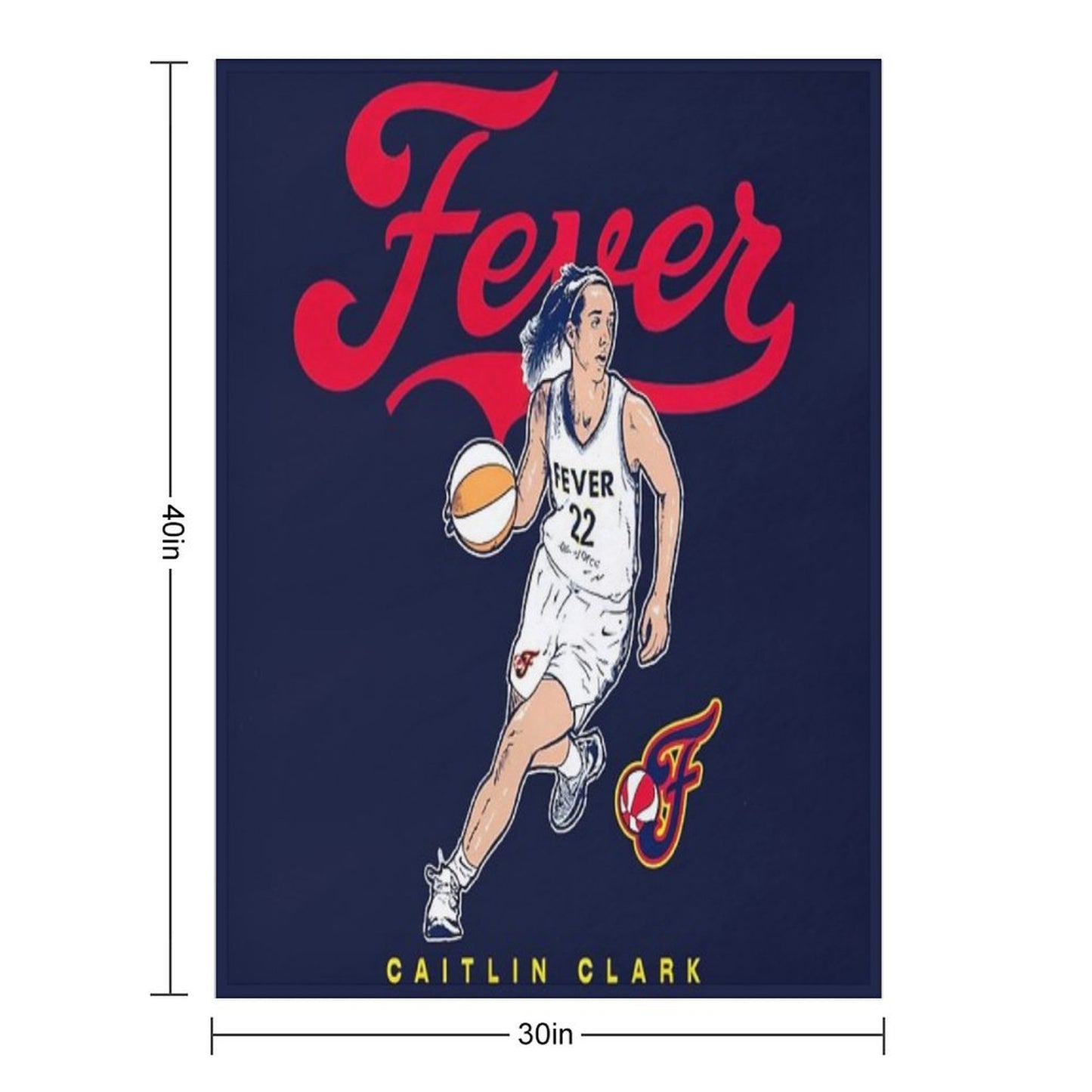 Caitlin Clark 22 Throw Blanket
