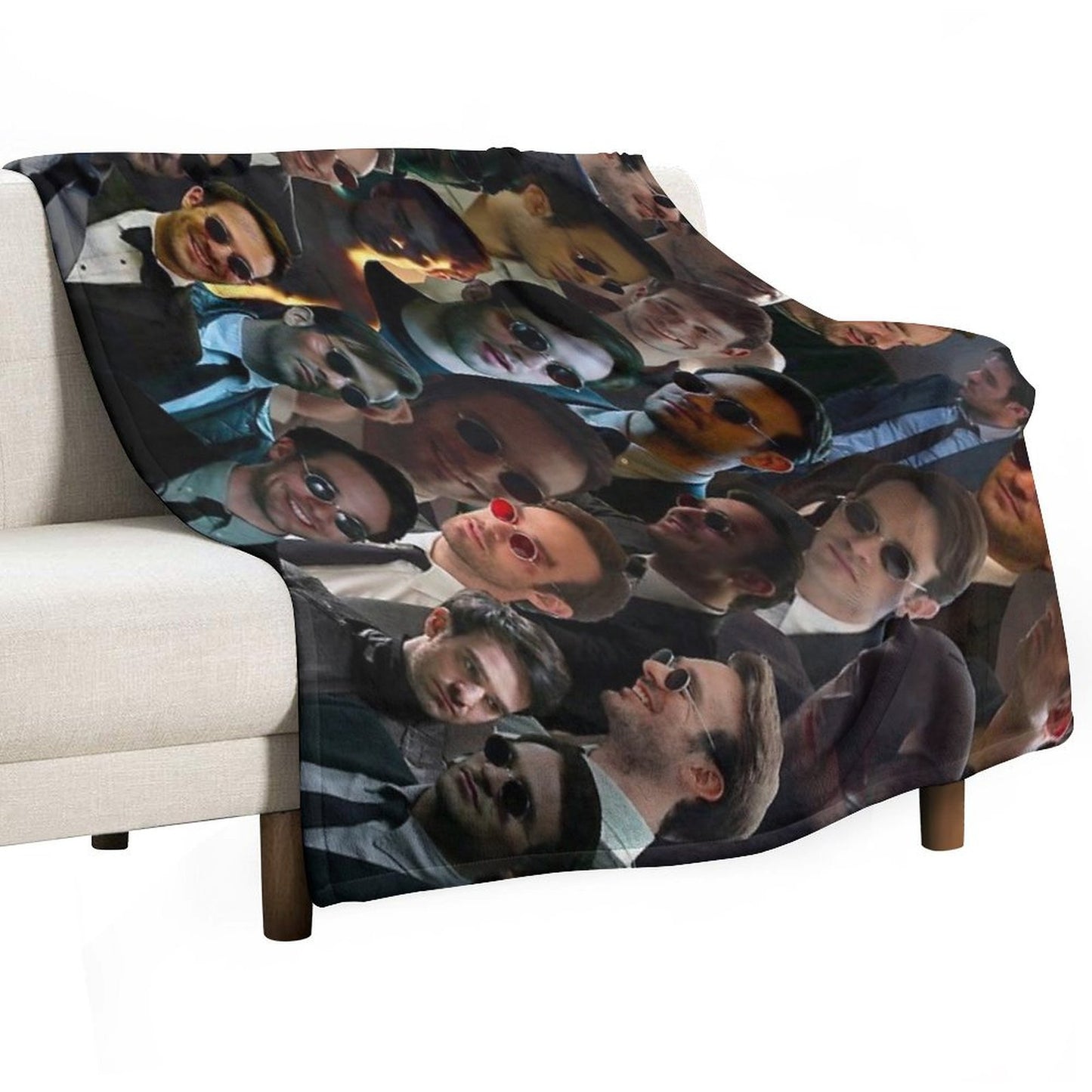 Devil Dare Photo Collage Throw Blanket