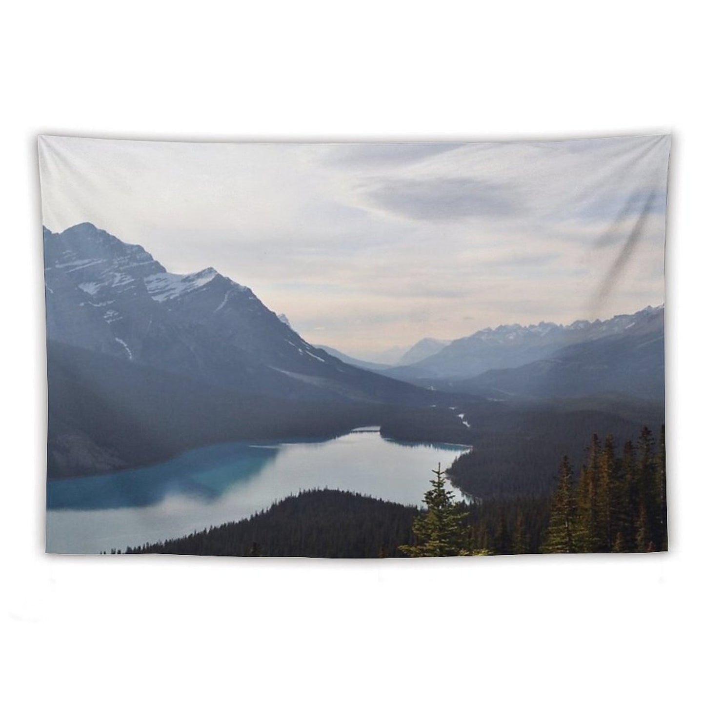 Mountain Lake Forest Dream Tapestry
