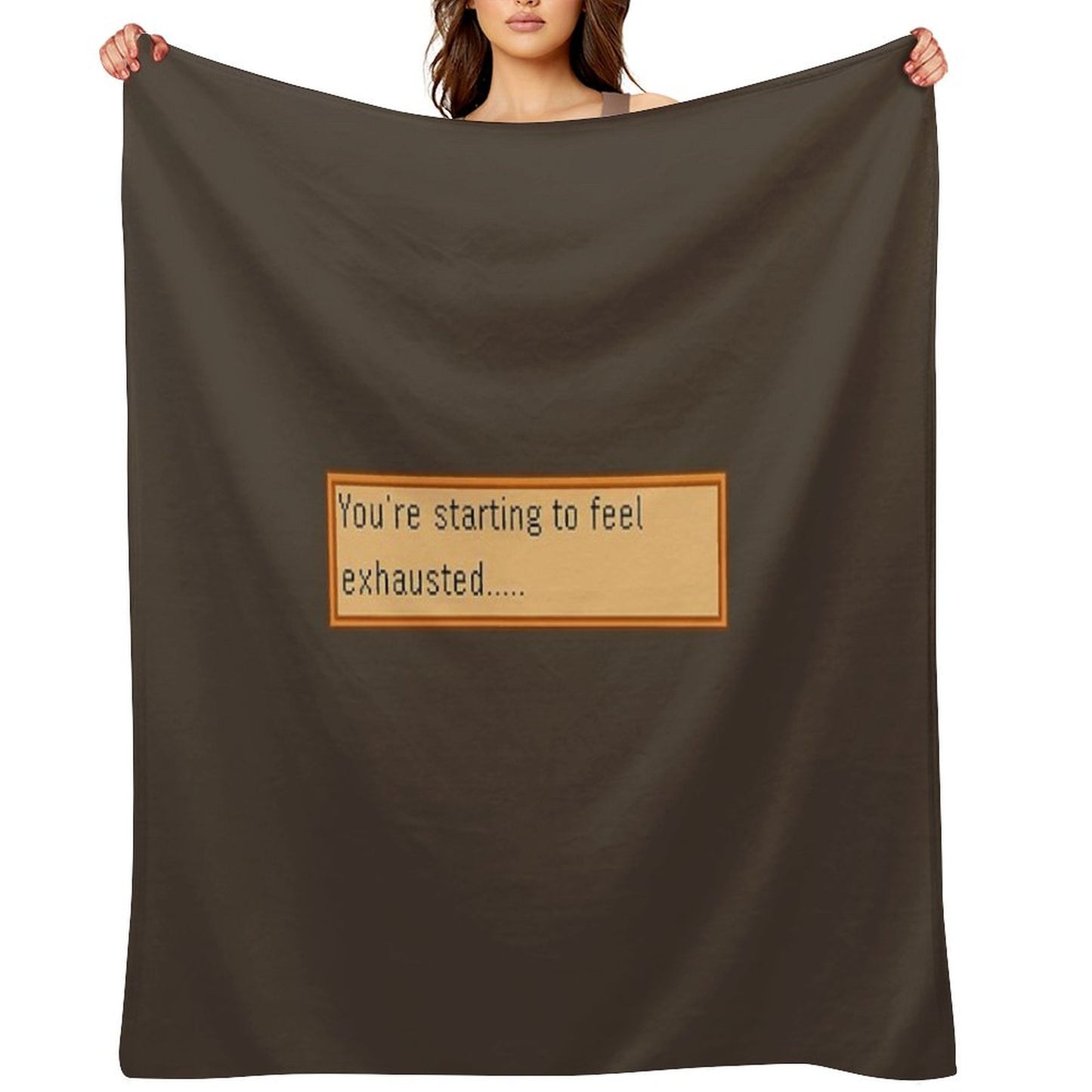 Exhausted - Stardew Throw Blanket