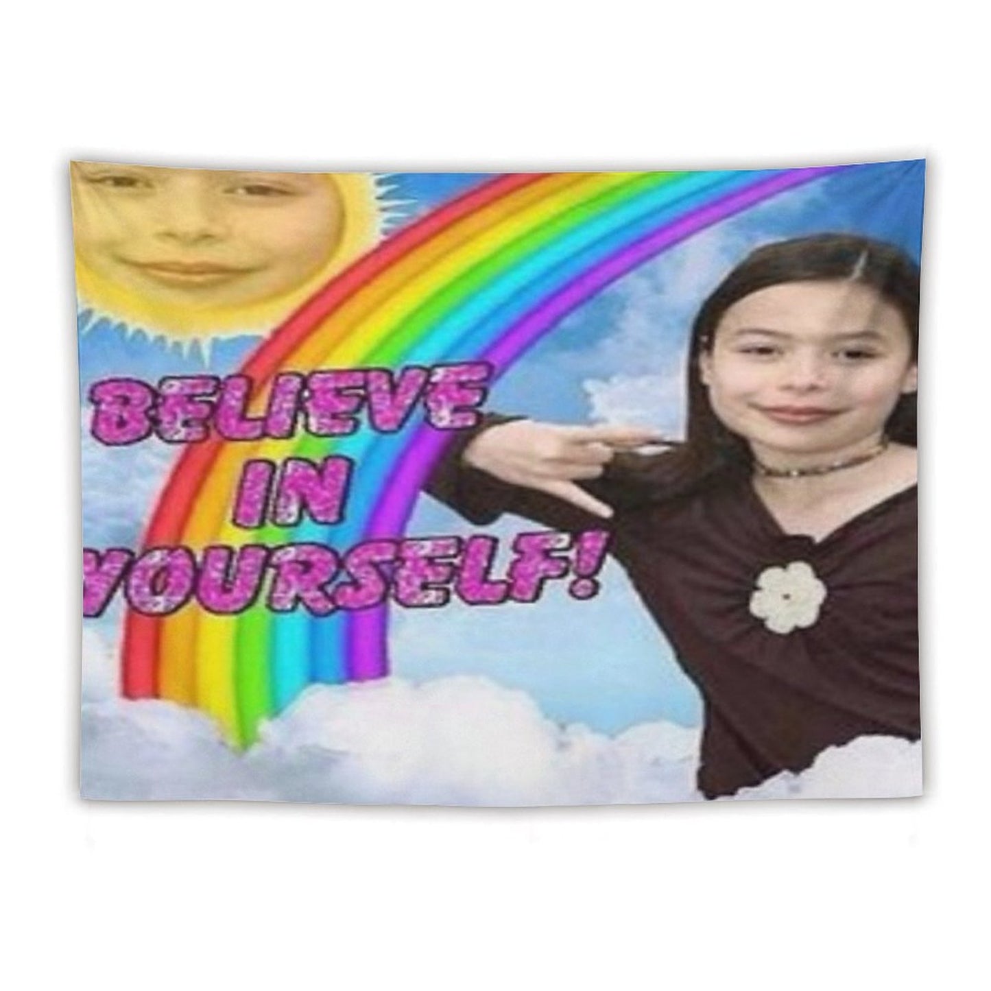ICarly Believe in Yourself Design Tapestry