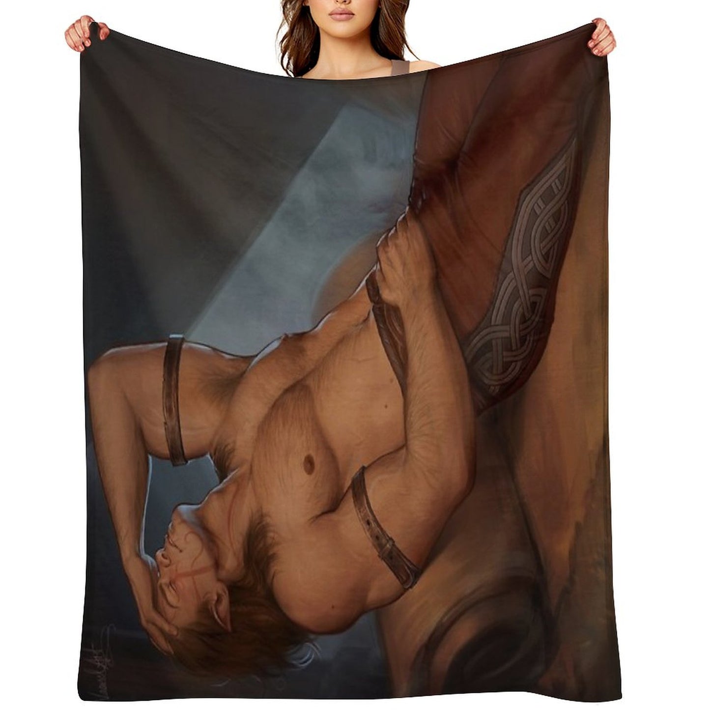 The Archdruid in His Tent Throw Blanket