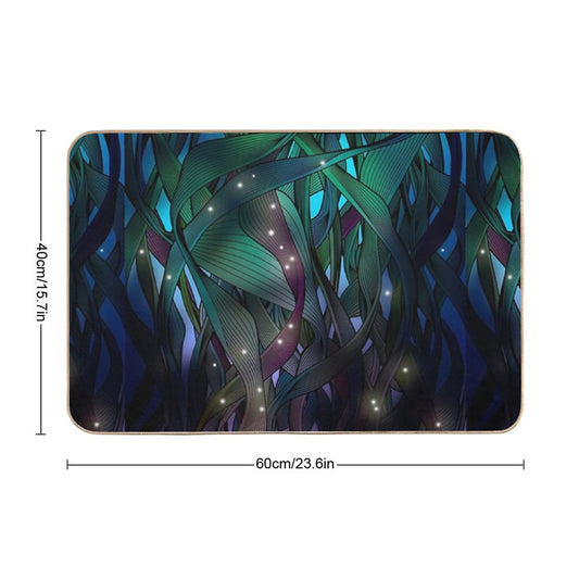 Nocturne (with Fireflies) Bath Mat