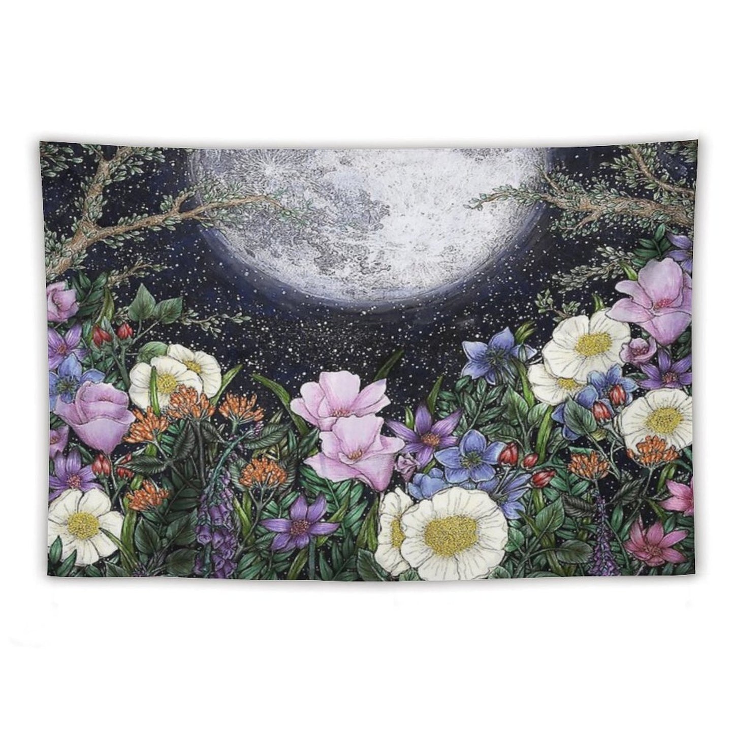 Midnight in The Garden II Tapestry