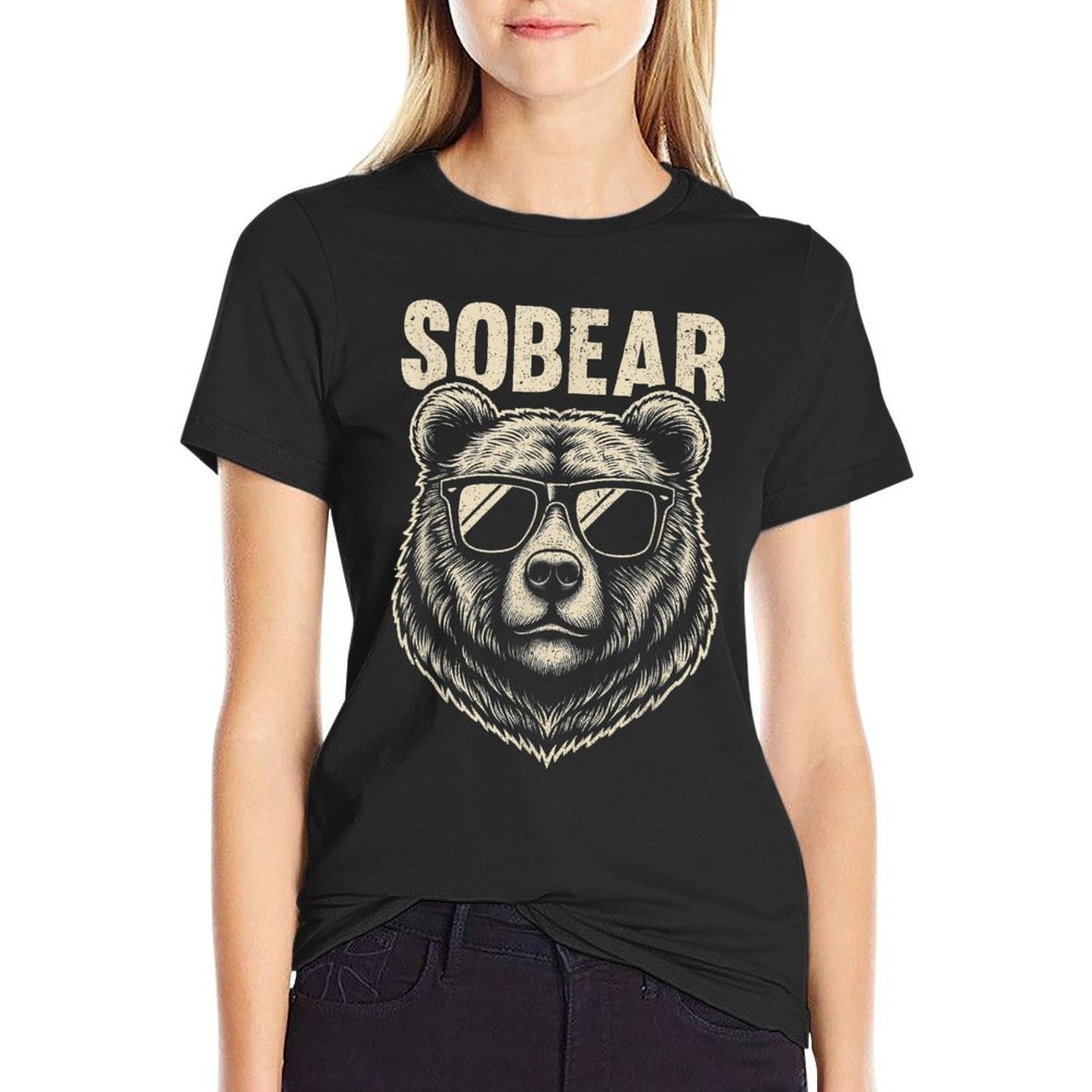 Sobriety Anniversary Sober AA NA Recovery Sobear T-Shirt