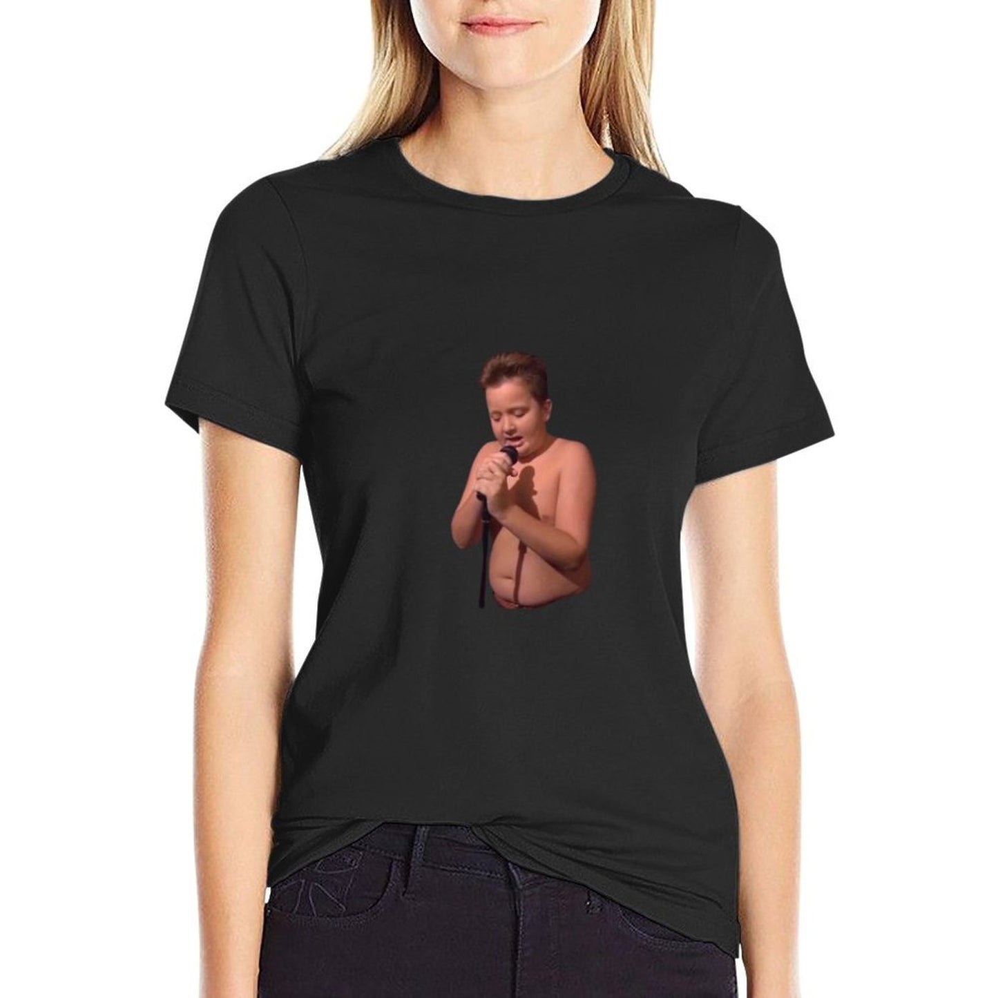 Gibby Singing - ICarly Rolled Sleeves T-Shirt