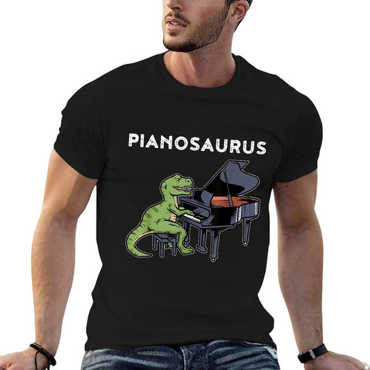 Grand Piano Kids Pianist Gift Dinosaur Music Piano T-Shirt