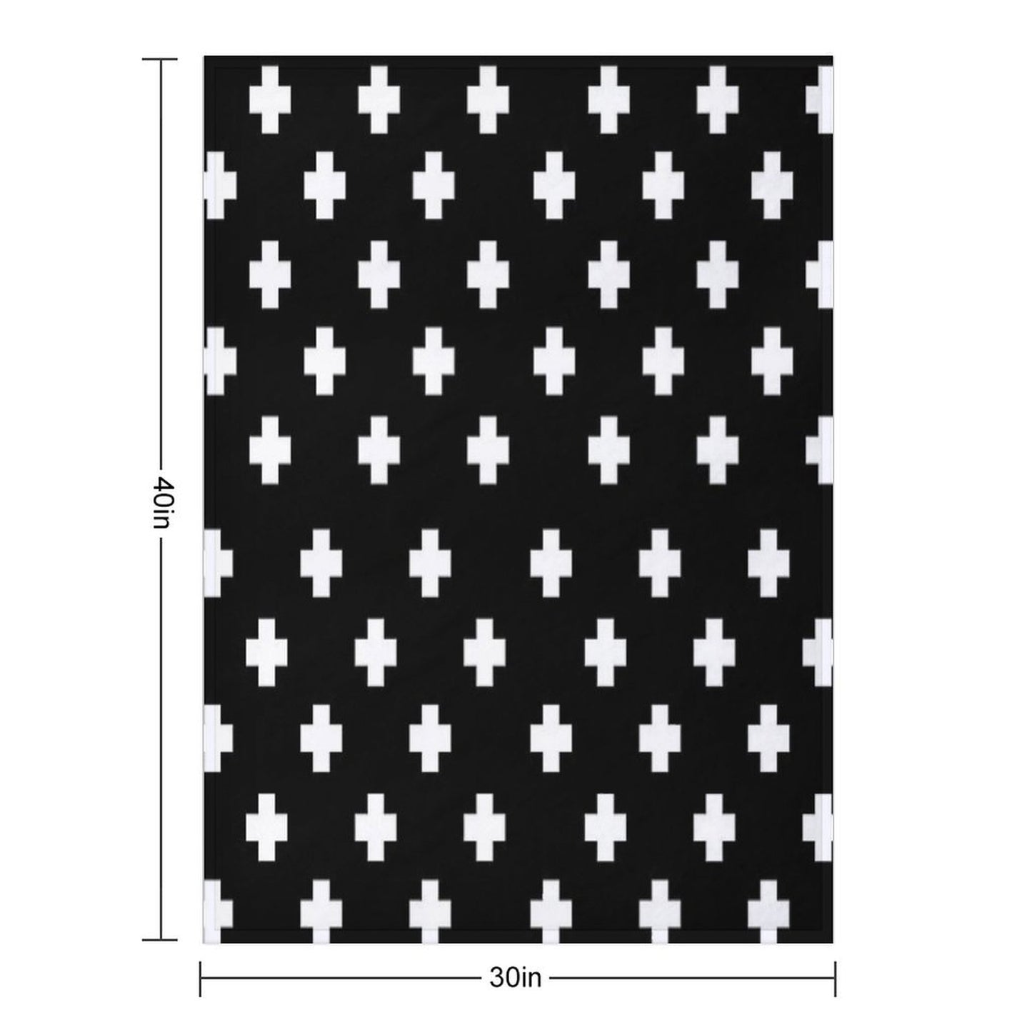 Swiss Cross Pattern Throw Blanket