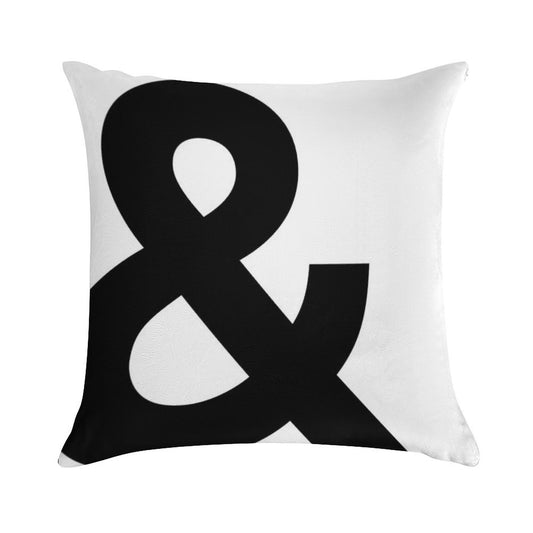 Ampersand Soft Decorative Cover Throw Pillow