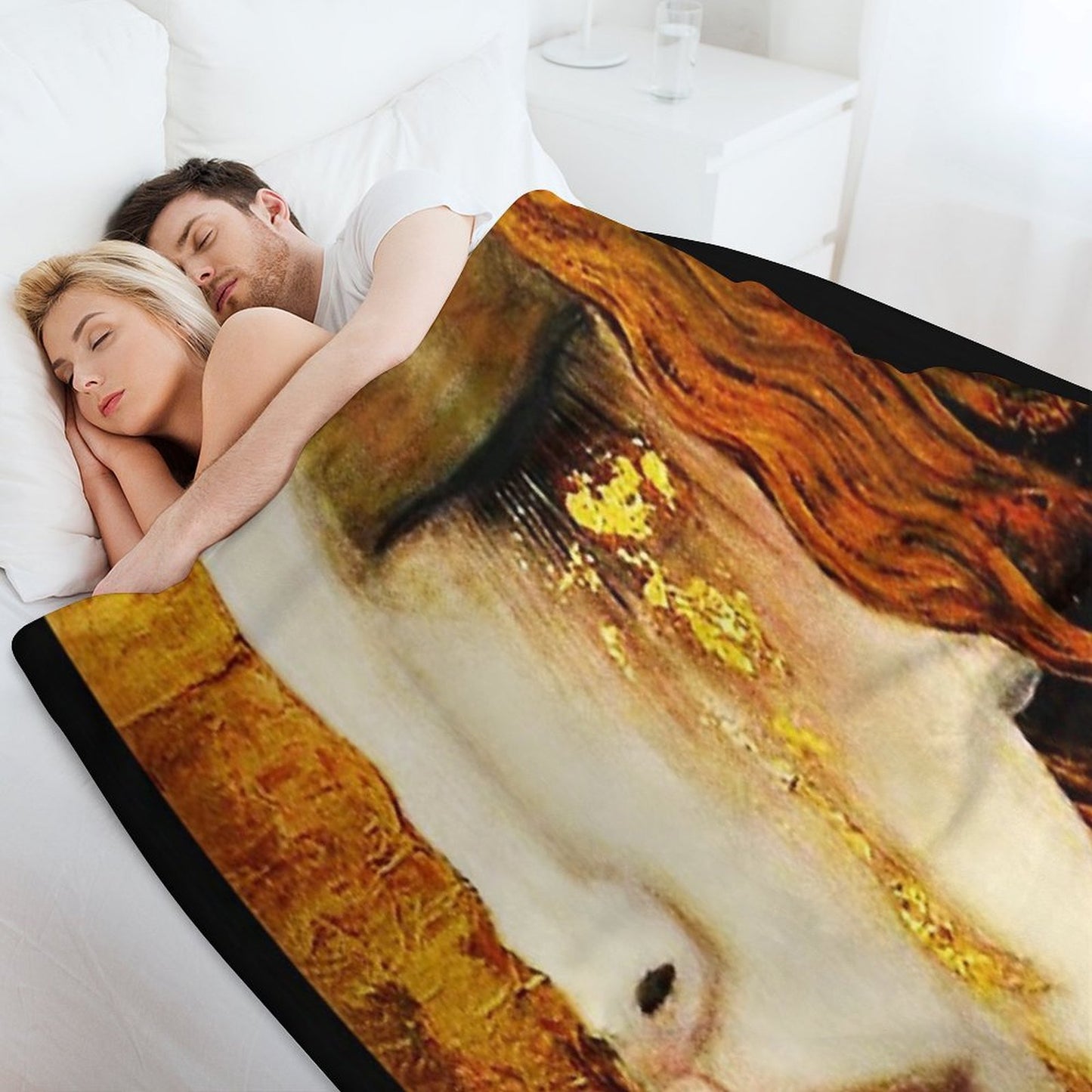Klimt Golden Tears Throw Blanket