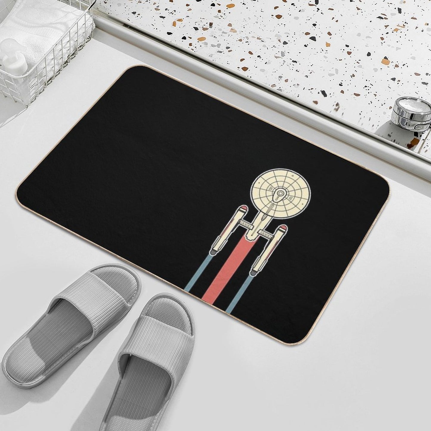 USS Enterprise Star Trek Bath Mat