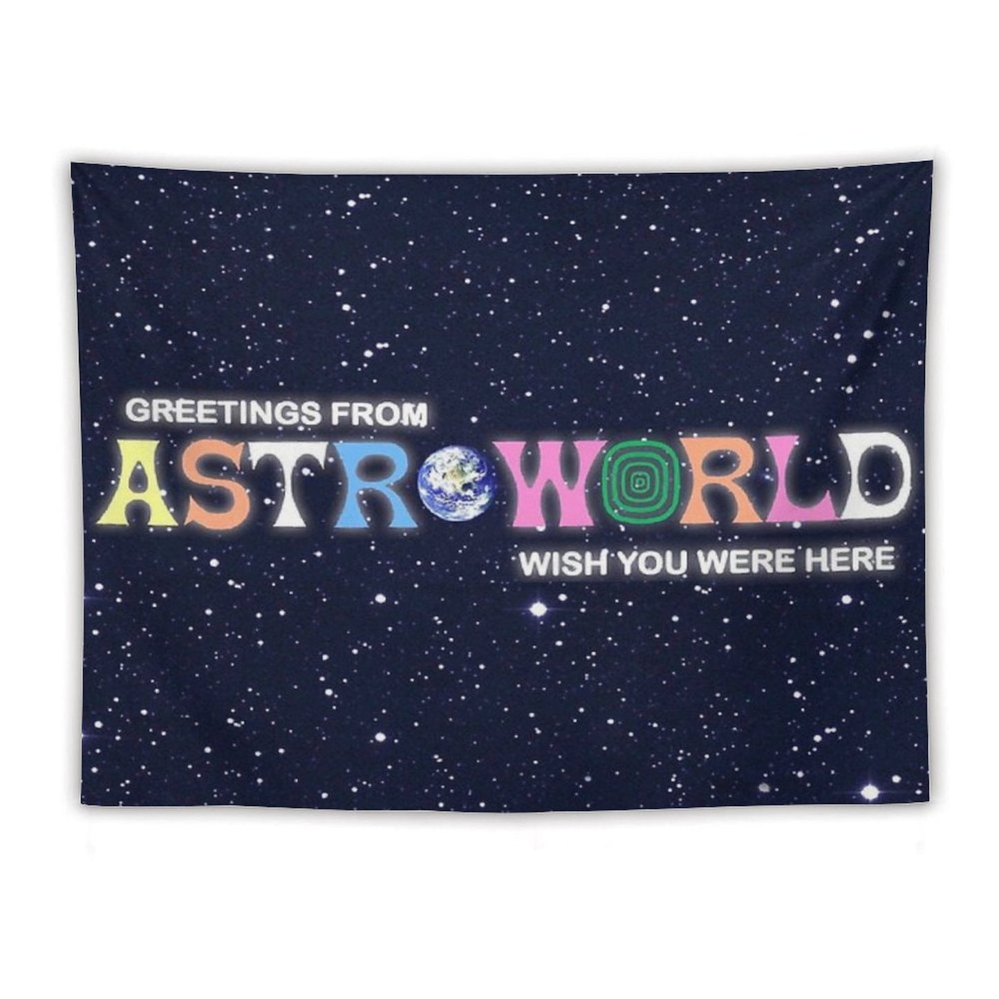 Greetings From, Astro Fan Cover Tapestry