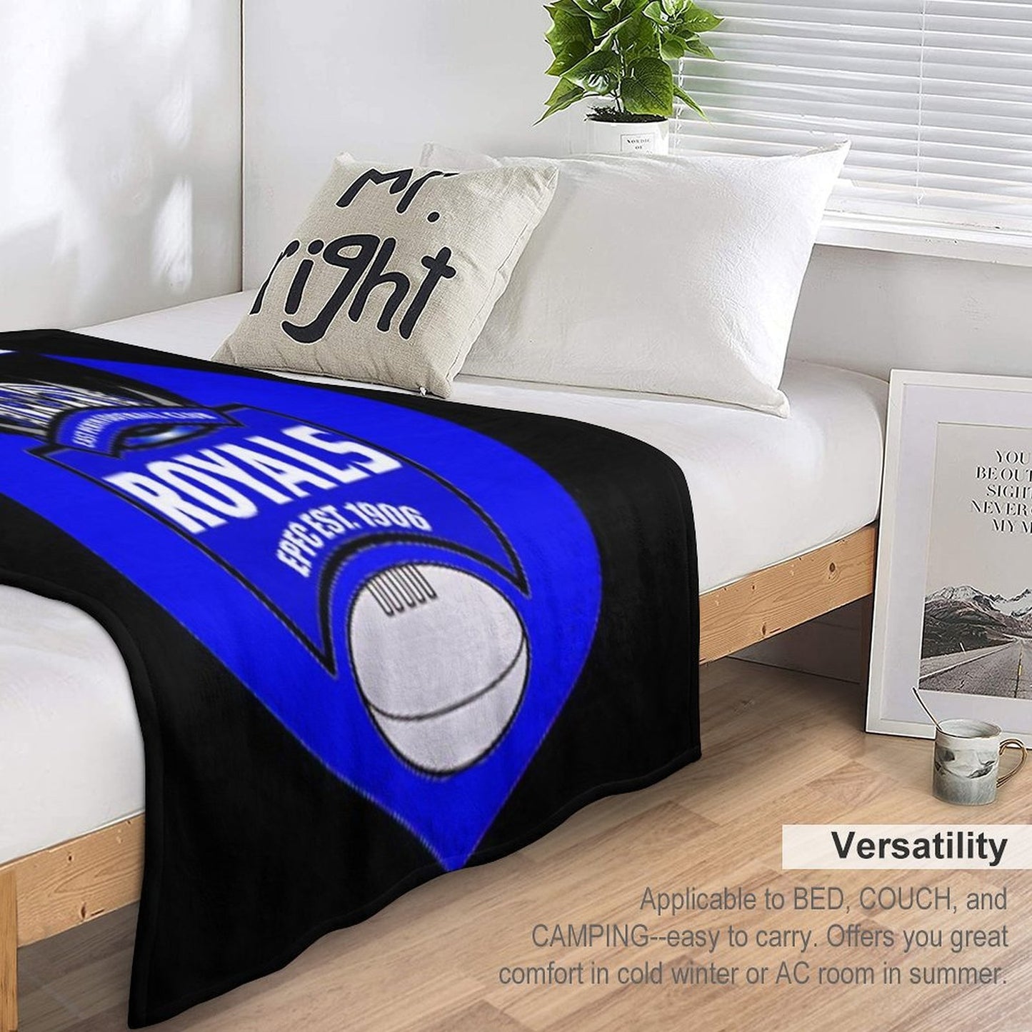 East Perth Football Club AFL Australian Football Throw Blanket