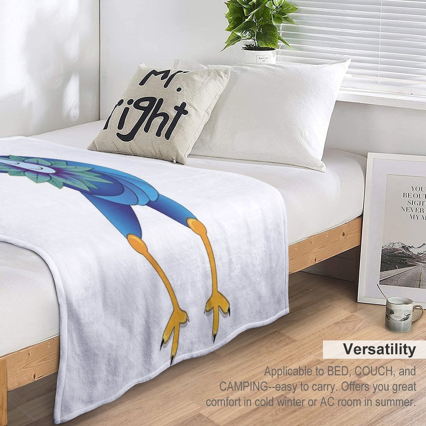 The Weird Bird – Elegance Was Yesterday Throw Blanket