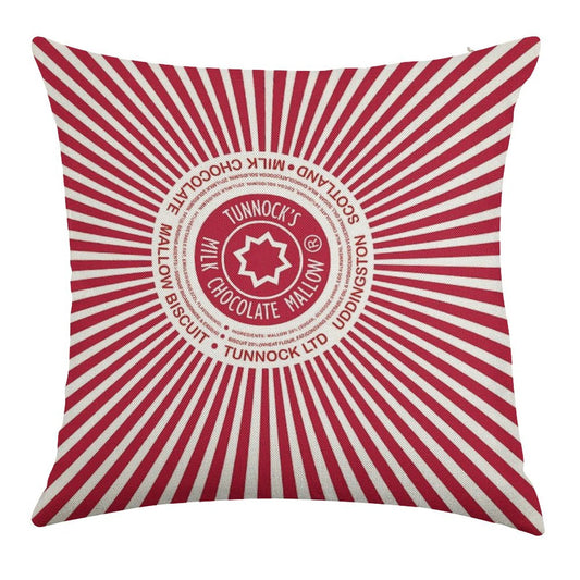 Tunnock's Teacakes Linen Throw Pillow Cover