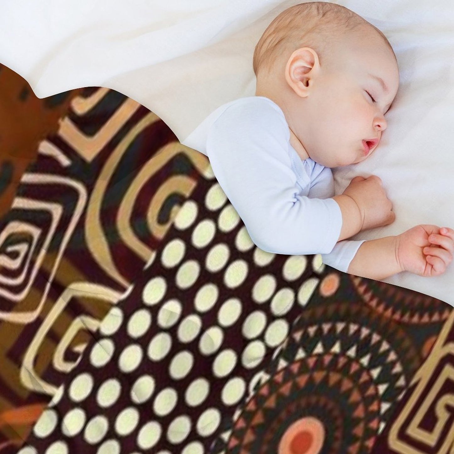 African Ethnic Pattern Throw Blanket