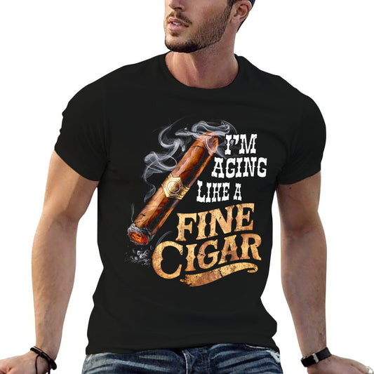 I'm Aging Like A Fine Cigar Funny Fathers Day Dad Idea Adult T-Shirt