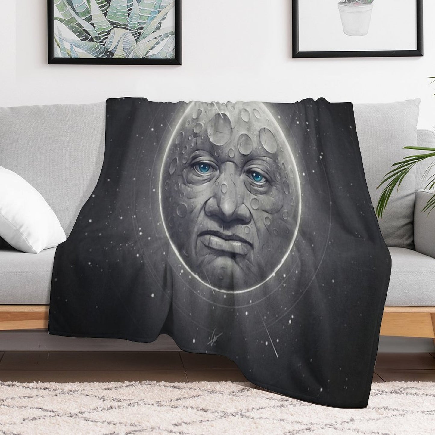 The Moon Throw Blanket
