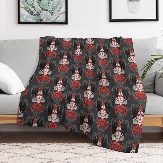 Queen of Hearts Throw Blanket