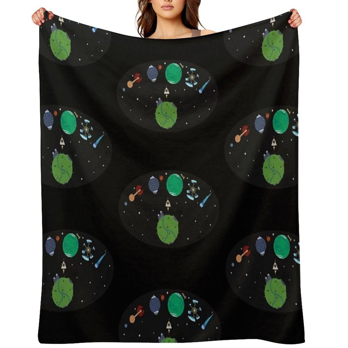 Outer Wilds Logo Throw Blanket