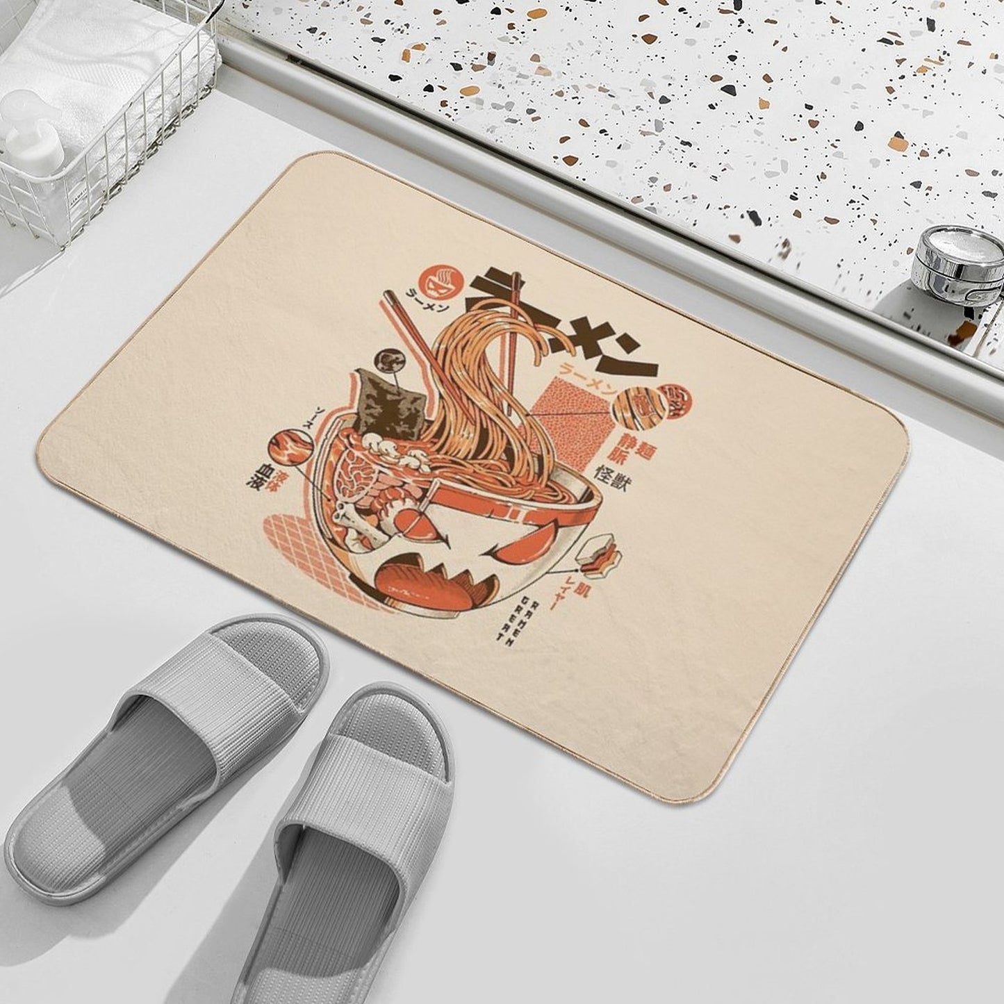X-ray Great Ramen! Odorless Bath Mat