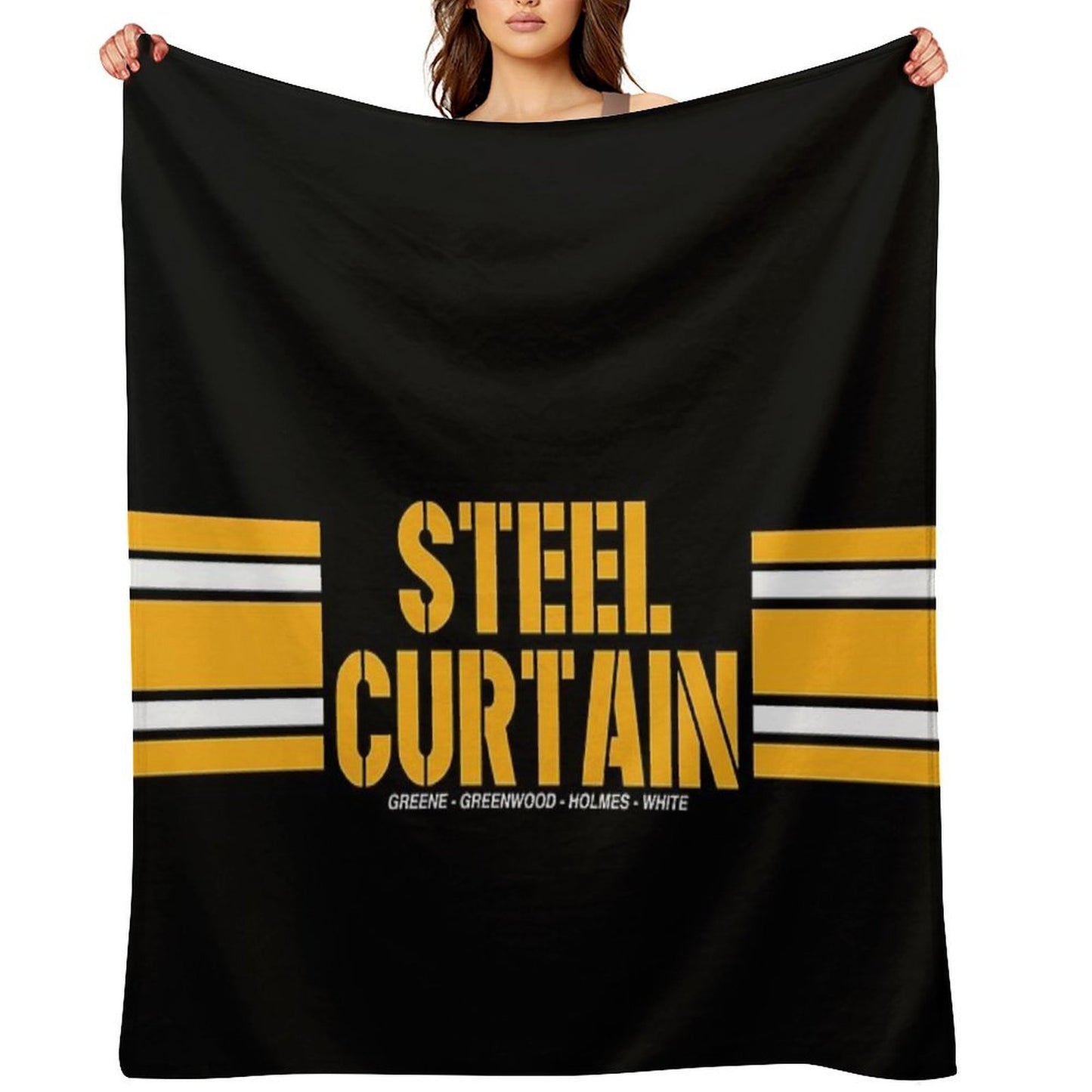 STEEL CURTAIN Throw Blanket