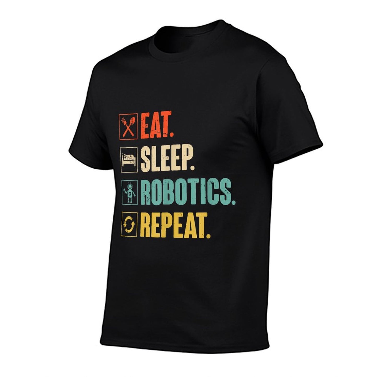 Eat Sleep Robotics Repeat Vintage Engineer Gift T-Shirt