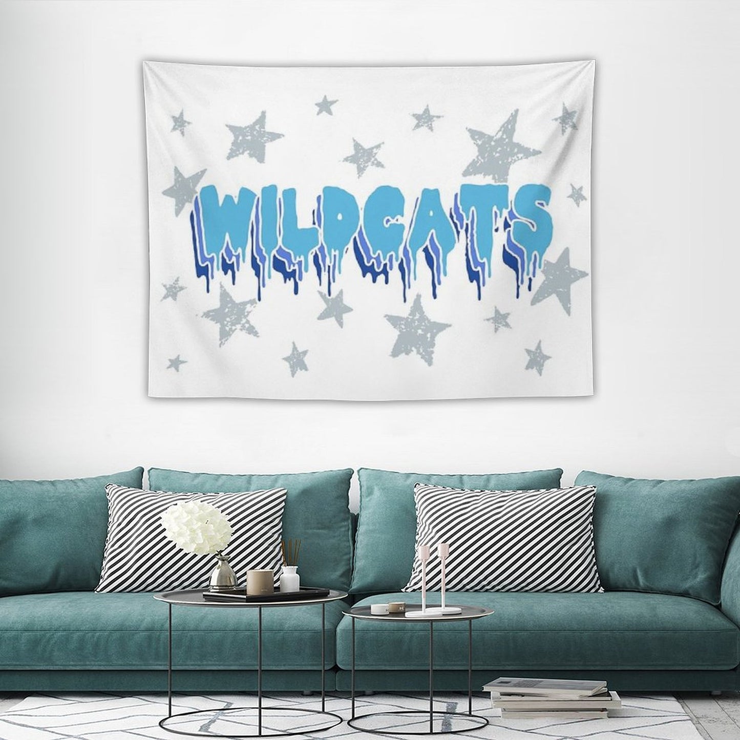 Wildcats Drip Tapestry