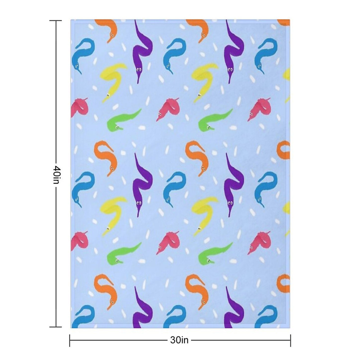 Worm on A String Babey! Throw Blanket