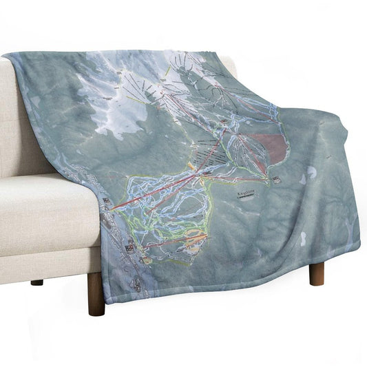 Keystone Resort Trail Map Throw Blanket