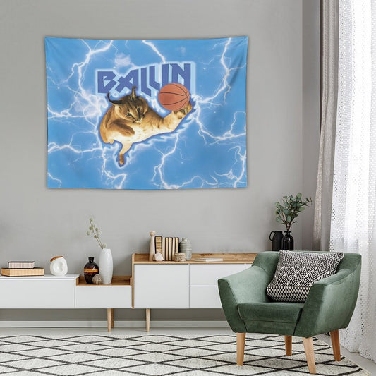 BIG FLOPPA BALLING FLAG Tapestry