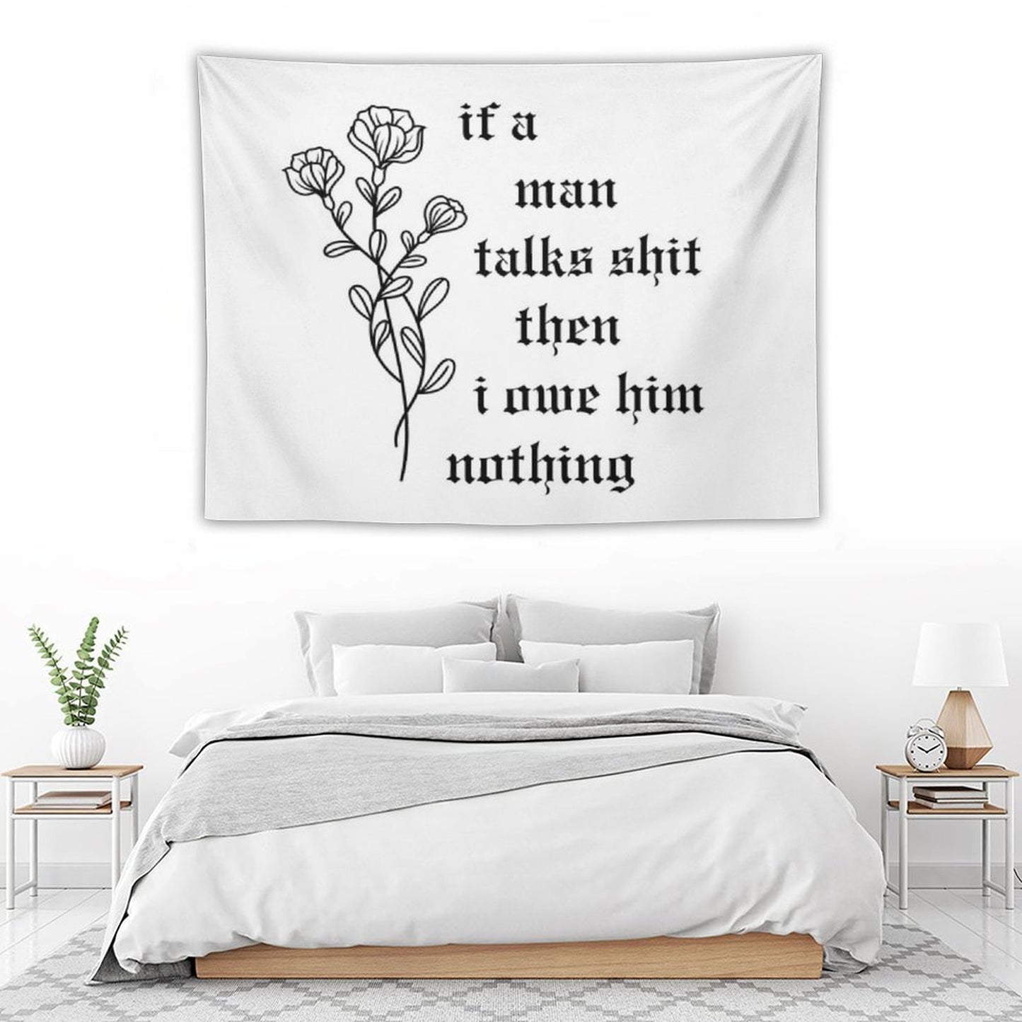 If A Man Talks Tapestry