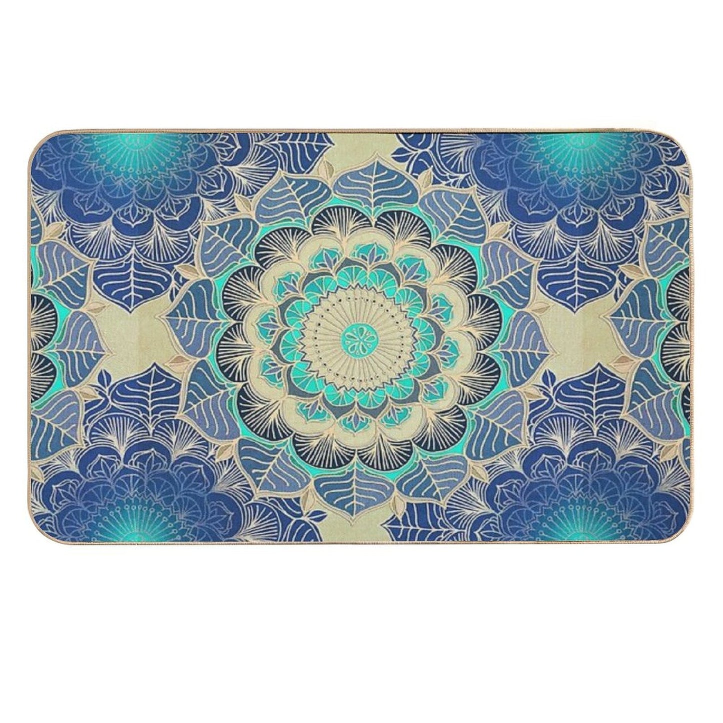Midnight Bloom Eco-Friendly Bath Mat