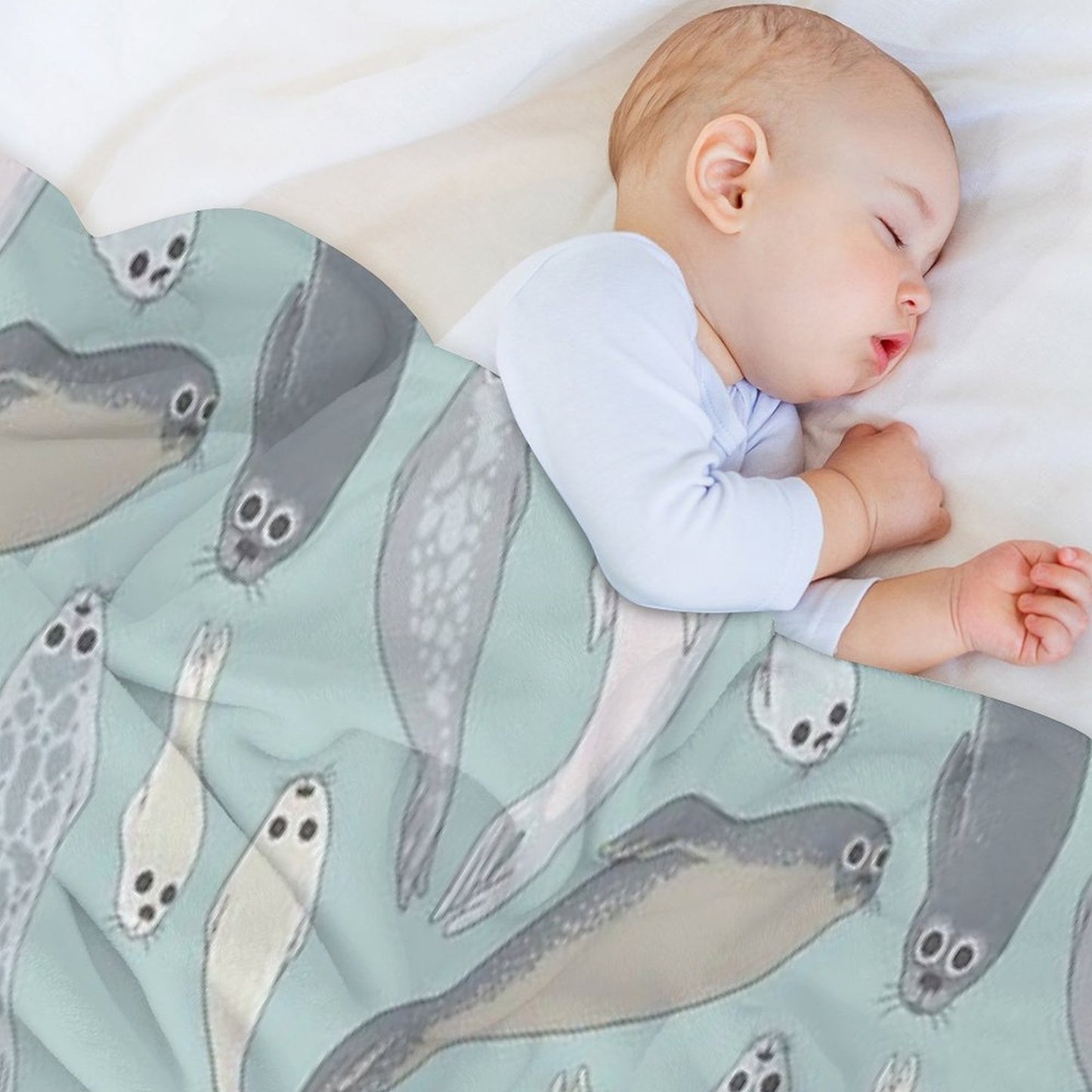 Seals Throw Blanket