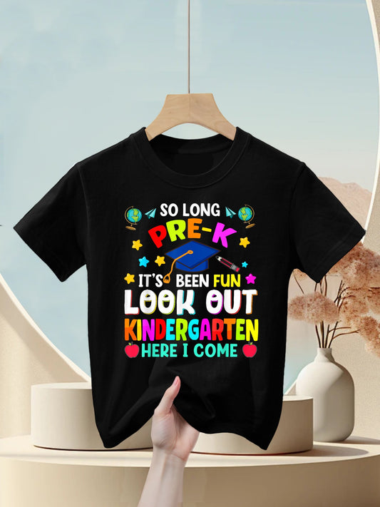 So Long PreK Graduation Graduate Teacher Kid Boy Girl Kids T-Shirt