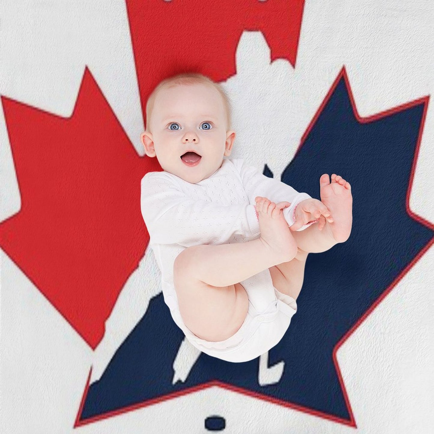 Hockey, Canada Throw Blanket