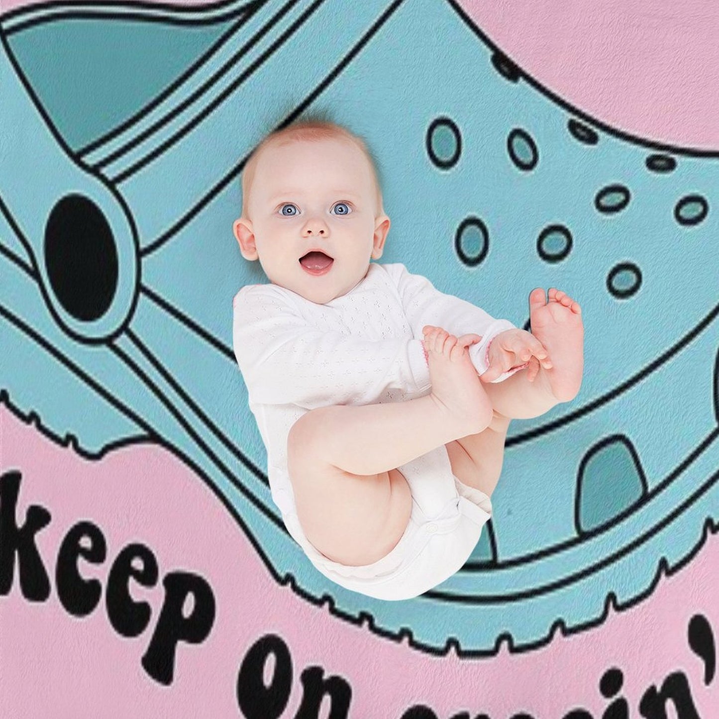 Keep On Crocin' Throw Blanket