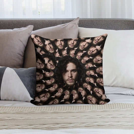 Kit Harington Fractal Soft Warmth Comfort Throw Pillow