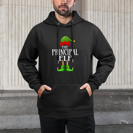 Principal Elf Xmas Funny Family Matching Christmas Pajama Moisture-Wicking Hoodie