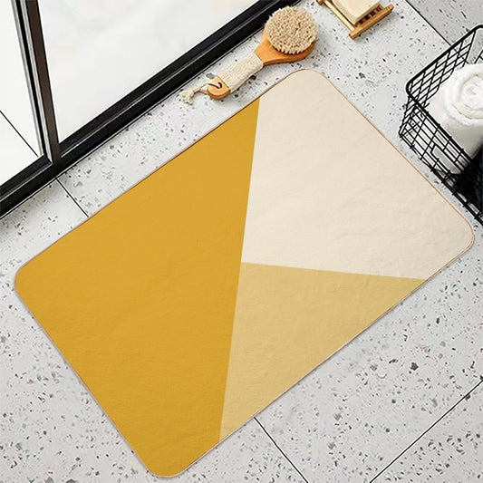 Gradient Geometry - Mustard Bath Mat