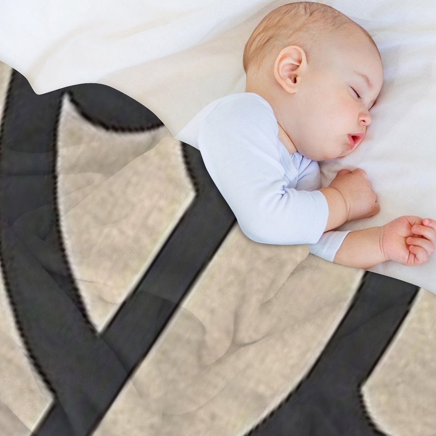 Tan & Black Throw Blanket