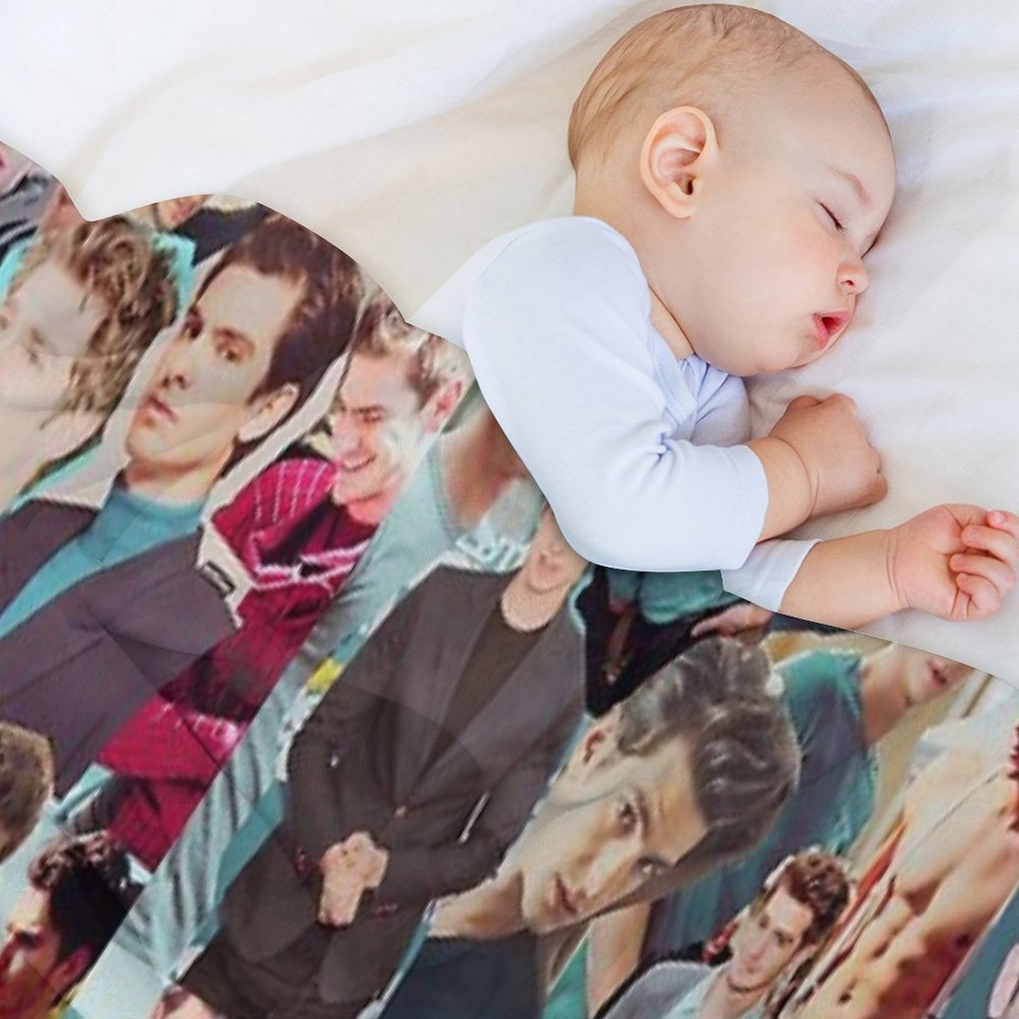 Andrew Garfield Collage Throw Blanket