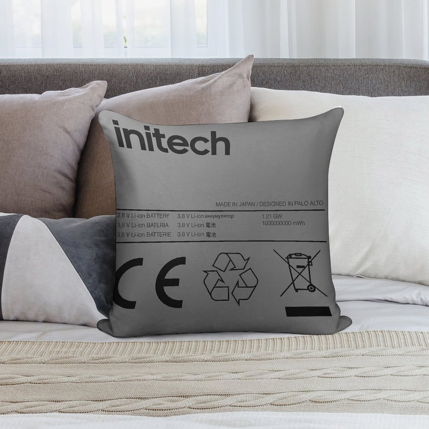 Swollen Battery Soft Bedroom Essential Throw Pillow
