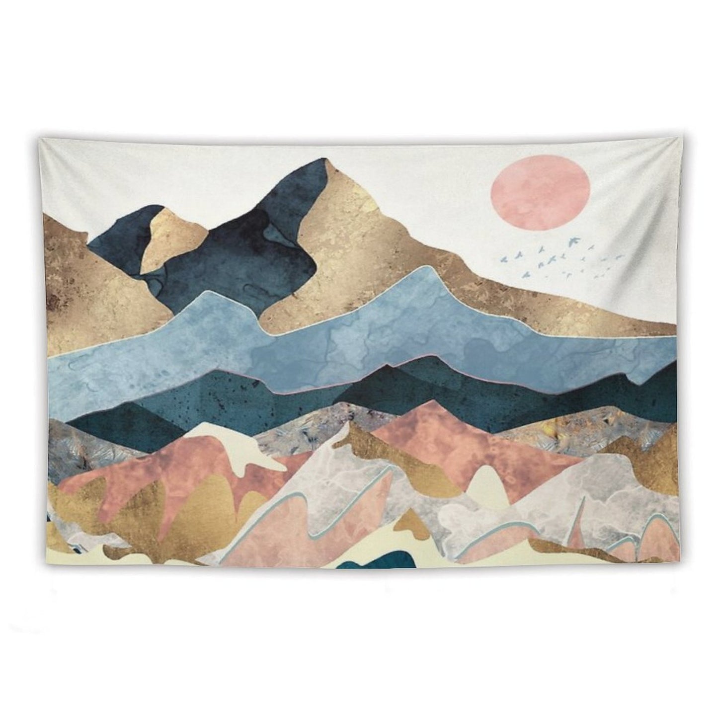 Golden Peaks Tapestry