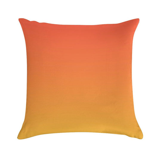 Preppy Modern Trendy Abstract Yellow Orange Ombre Soft Durable Construction Throw Pillow