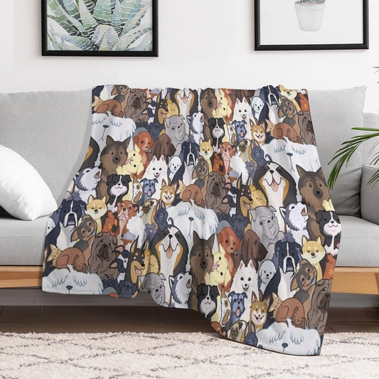 Pupper Party Throw Blanket