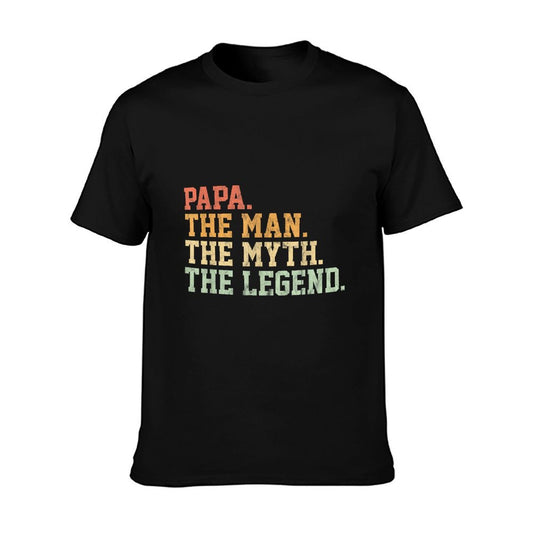Papa Man Myth Legend Shirt For Mens Funny Father Gift T-Shirt