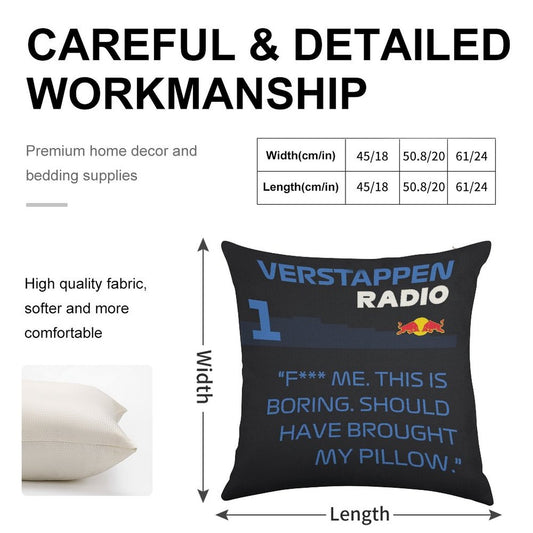 Should Have Brought My Pillow Linen Throw Pillow Cover