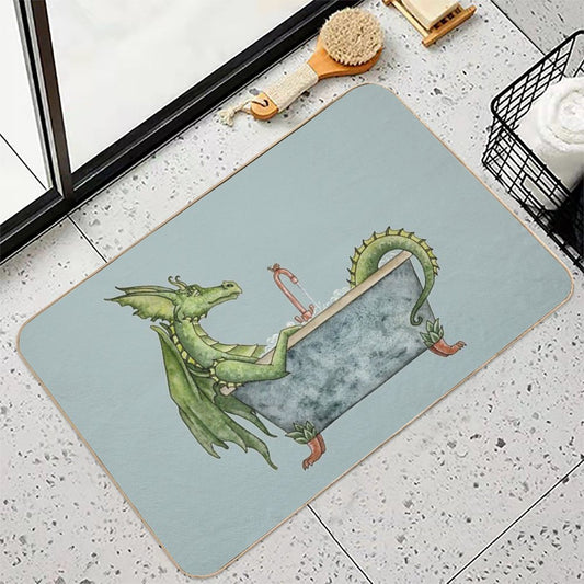 Dragons Love Bubble Baths Bath Mat