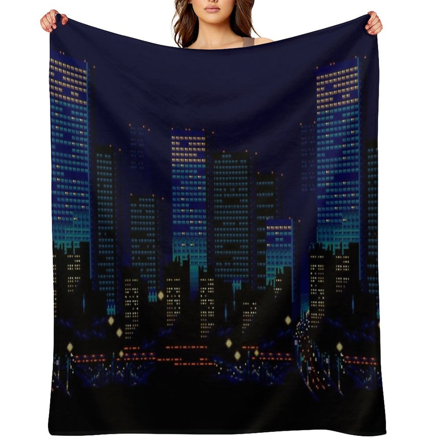 Streets of Rage 16-Bit City Throw Blanket